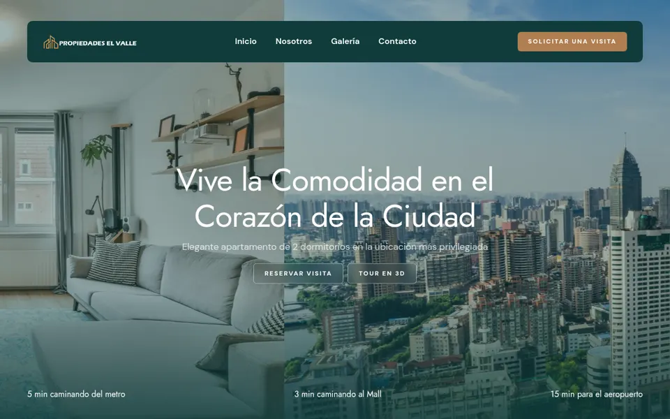 Maqueta Propiedades el Valle, de Bigcode
