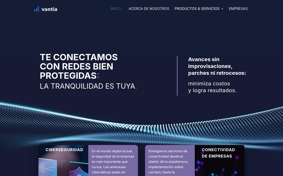 Maqueta Vantia · Corporativa, de Bigcode